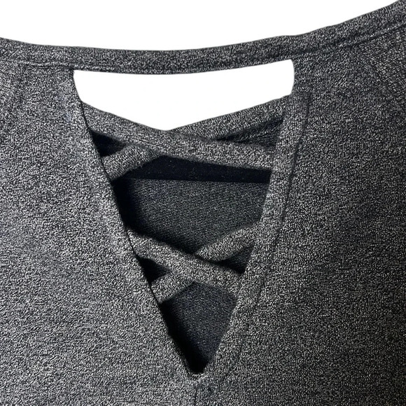 Danskin sweater,women med, top back  cut out,pullover, comfy,cotton blend,raglan - Picture 8 of 15